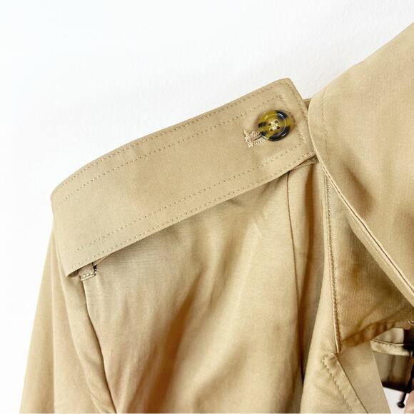 NWT Bardot The Classic Belted Trench Coat 10 Tan - Picture 5 of 8